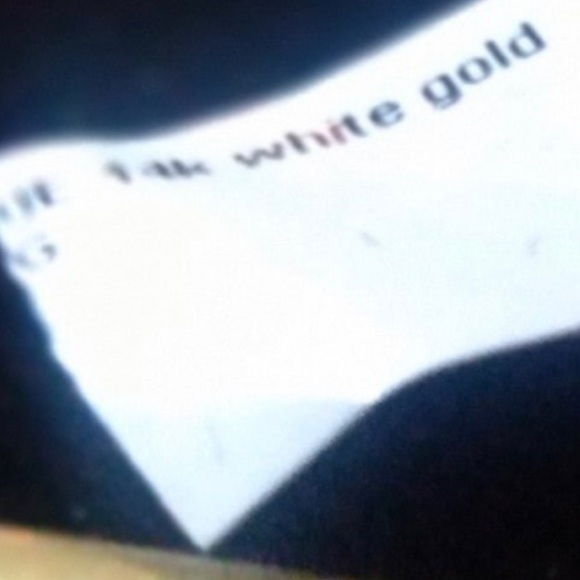 White gold 14 K 1.5 C topaz real Gold not played but solid gold size 6.5 - Picture 5 of 5